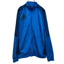 【中古】【古着】 adidas ジャージ アディダス キッズ XL ブルー フルジップ スポーツウェア トラックジャケット 古着卸 アメリカ仕入 a703-61...