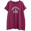 【中古】【古着】 DELTA 半袖 プリントTシャツ レディース 2XL ピンク デルタ ラメ ビッグサイズ 古着卸 アメリカ仕入 a703-6126