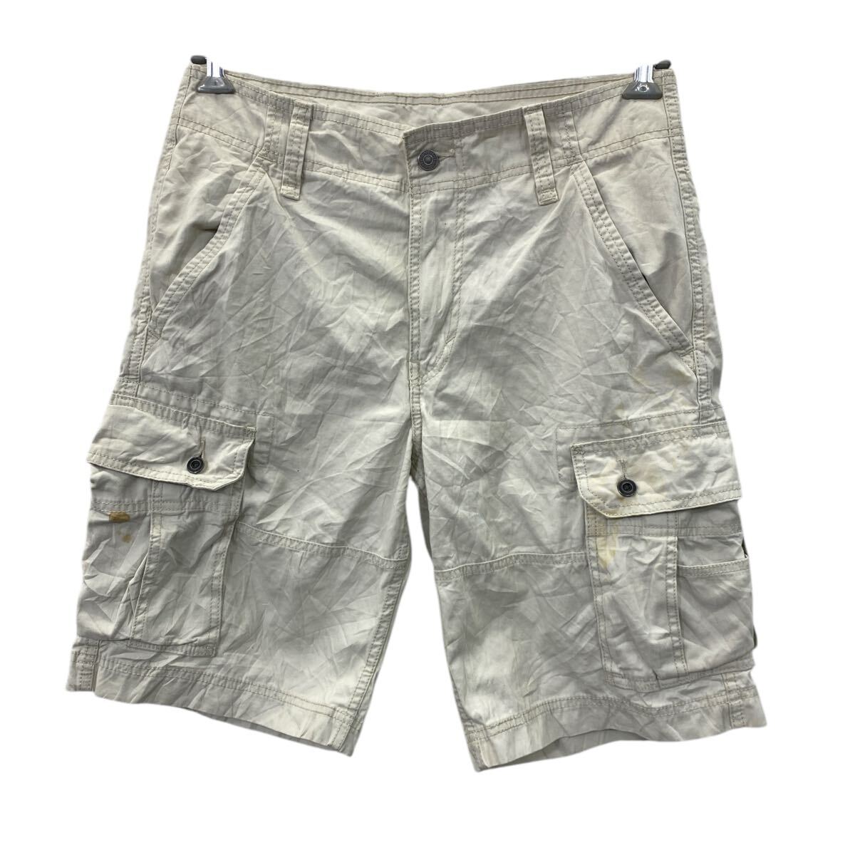 【中古】【古着】 Levi's ハーフパンツ W32 リーバイス コットン ホワイト 古着卸 アメリカ仕入 2503-863