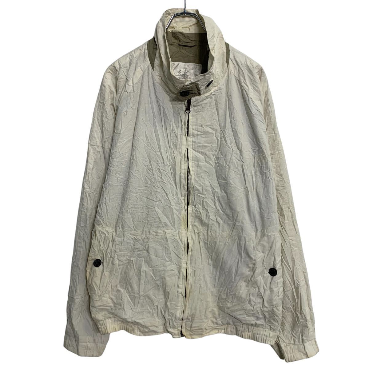 【中古】【古着】 LONDON FOG ブルゾンジャケット L ホワイト ロンドンフォグ ジップアップ モックネック シンプル アウター 古着卸 アメリカ仕入 a703-6250