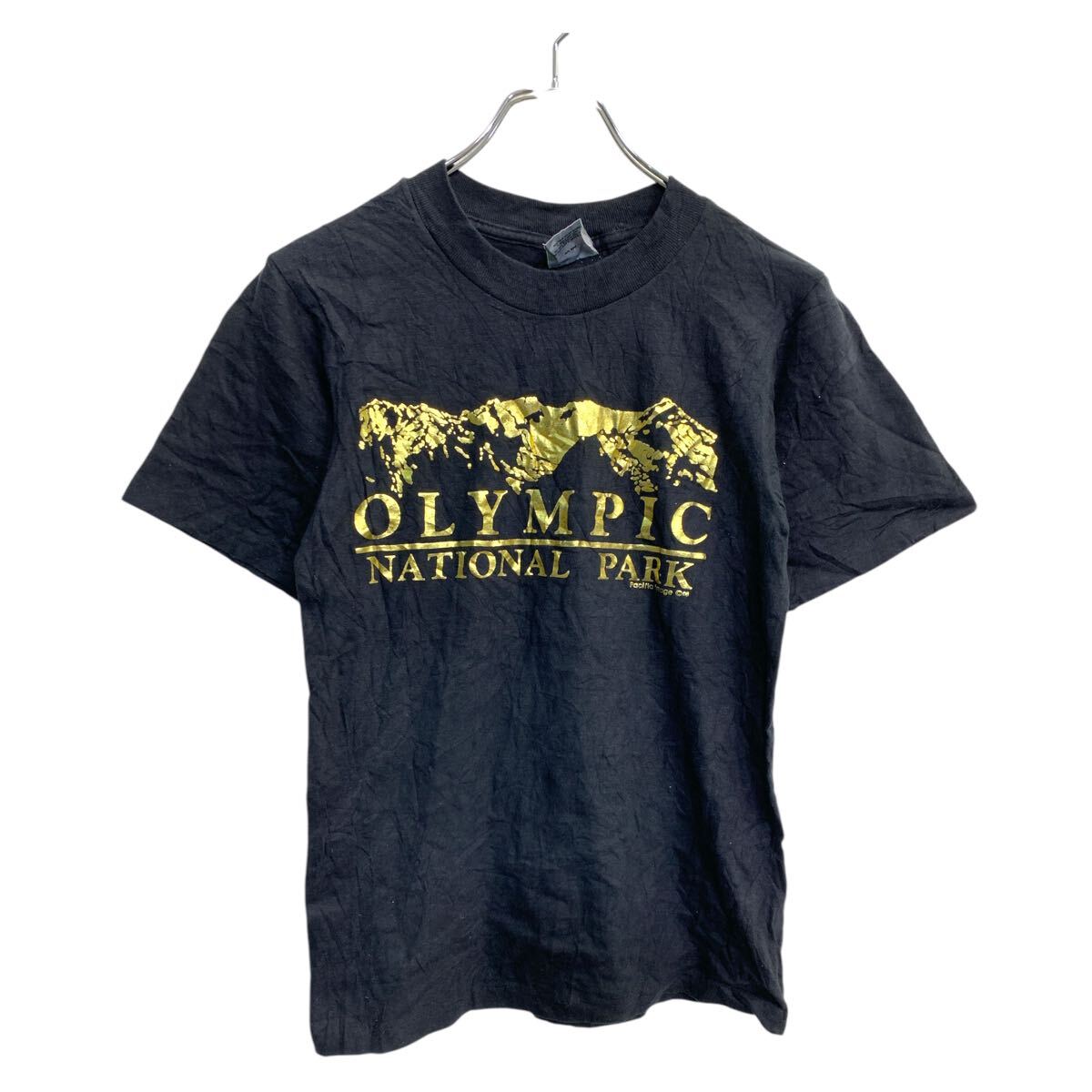 【中古】【古着】 ONEITA 半袖 プリントTシャツ Sサイズ ブラック コットン シングルステッチ USA製 古着卸 アメリカ仕入 t2503-3093