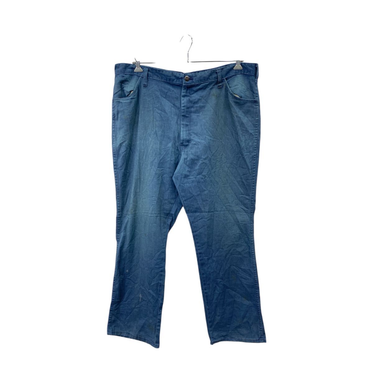 【中古】【古着】 Dickies ワークパンツ W42 ディッキーズ ビッグサイズ ブルー系 古着卸 アメリカ仕入 2503-958