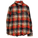 【中古】【古着】 OLD NAVY チェックシャツ オールドネイビー キッズ L オレンジ カジュアル 古着卸 アメリカ仕入 a703-6468