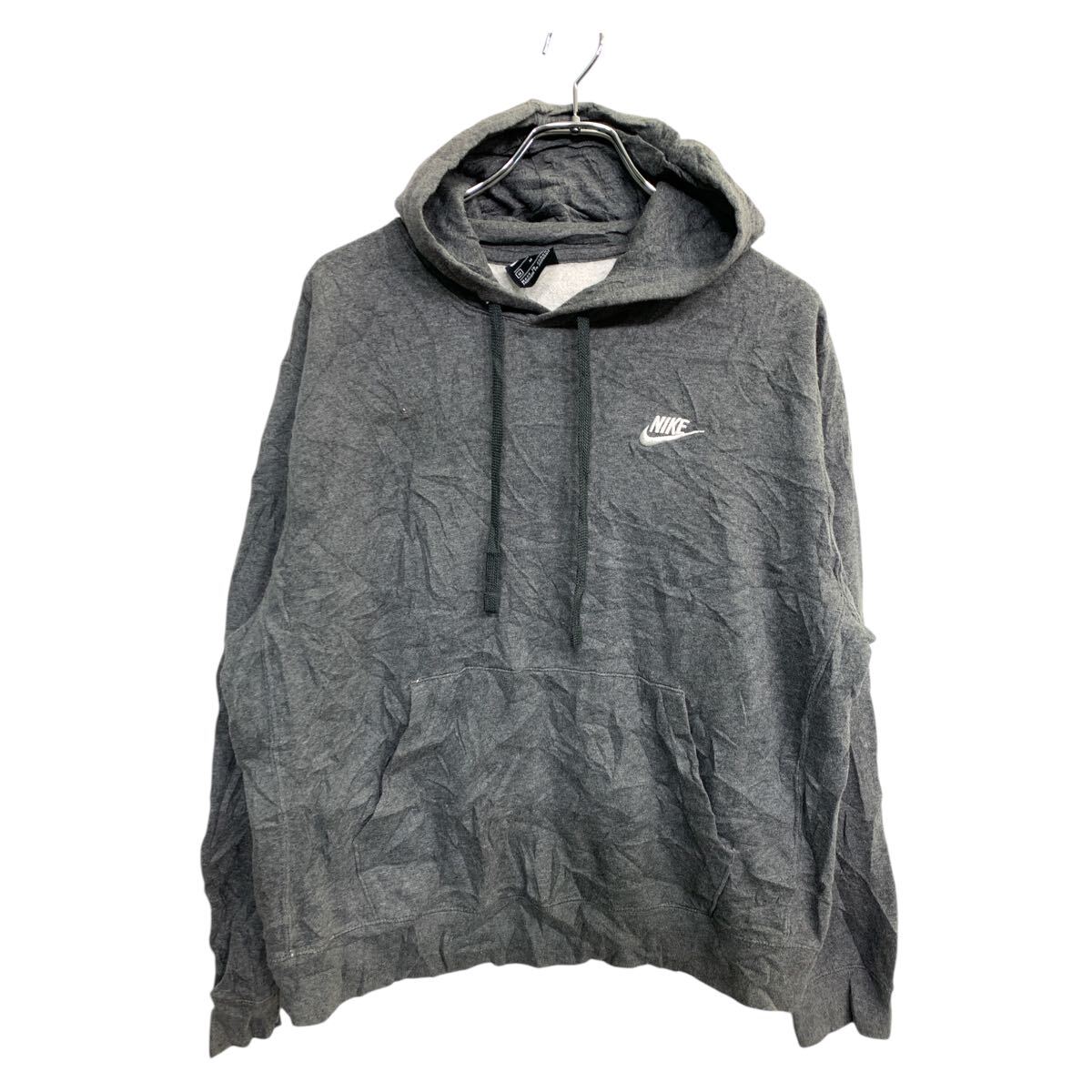 Collaboration - 【中古】【古着】 NIKE ロゴ スウェット パーカー Mサイズ ナイキ グレー 古着卸 アメリカ仕入 t2503-3330