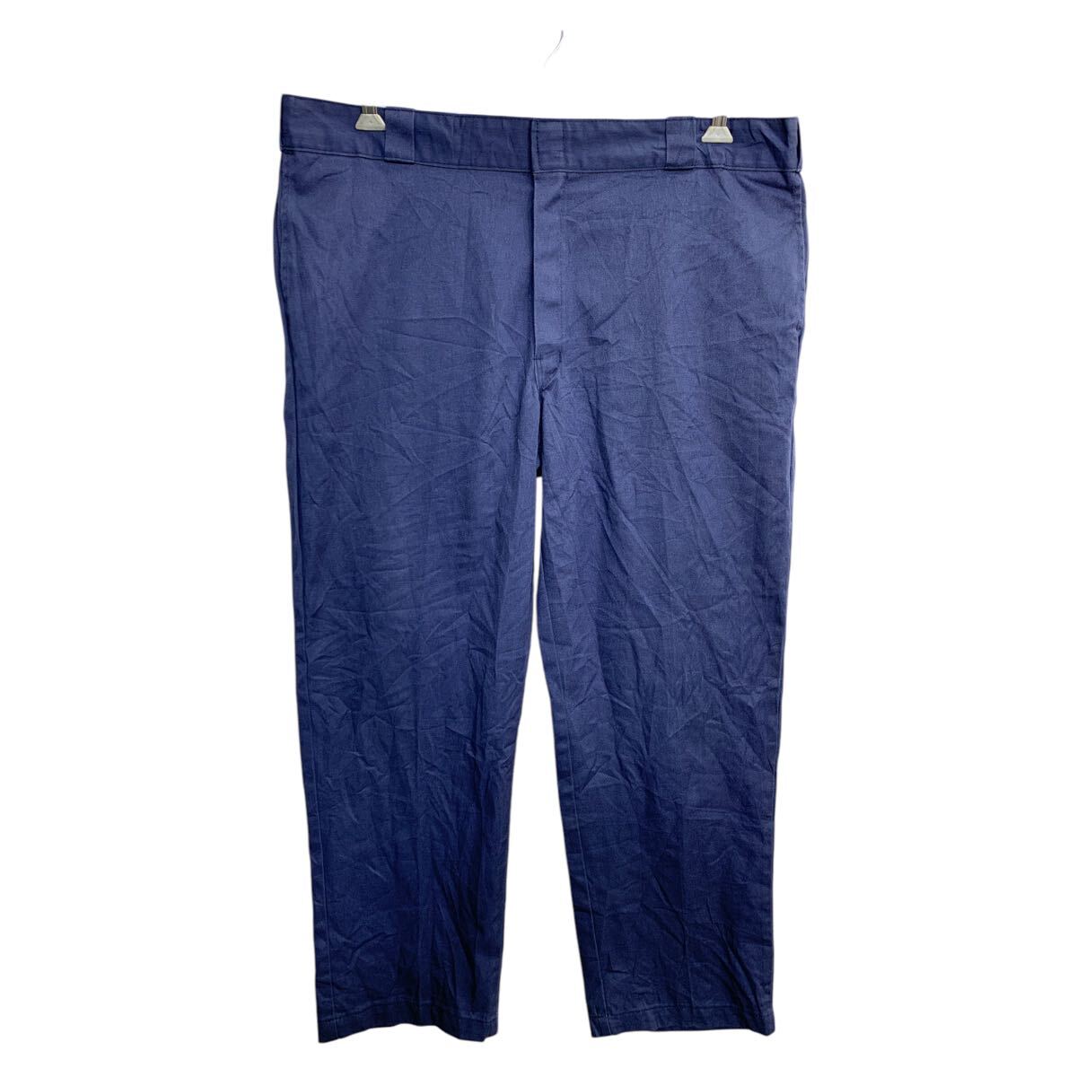 【中古】【古着】 Dickies 874 ワークパンツ W42 ディッキーズ オリジナルフィット ビッグサイズ ネイビー 古着卸 アメリカ仕入 2503-1010