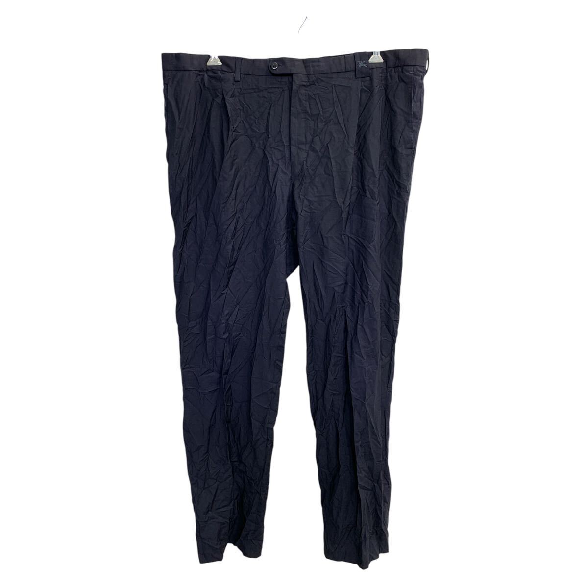 【中古】【古着】 BURBERRY LONDON スラックス W46 バーバリーロンドン ビッグサイズ ネイビー 古着卸 アメリカ仕入 2503-1128