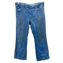【中古】【古着】 デニムパンツ W34 ライトブルー タロンジップ 古着卸 アメリカ仕入 2503-1198(4)