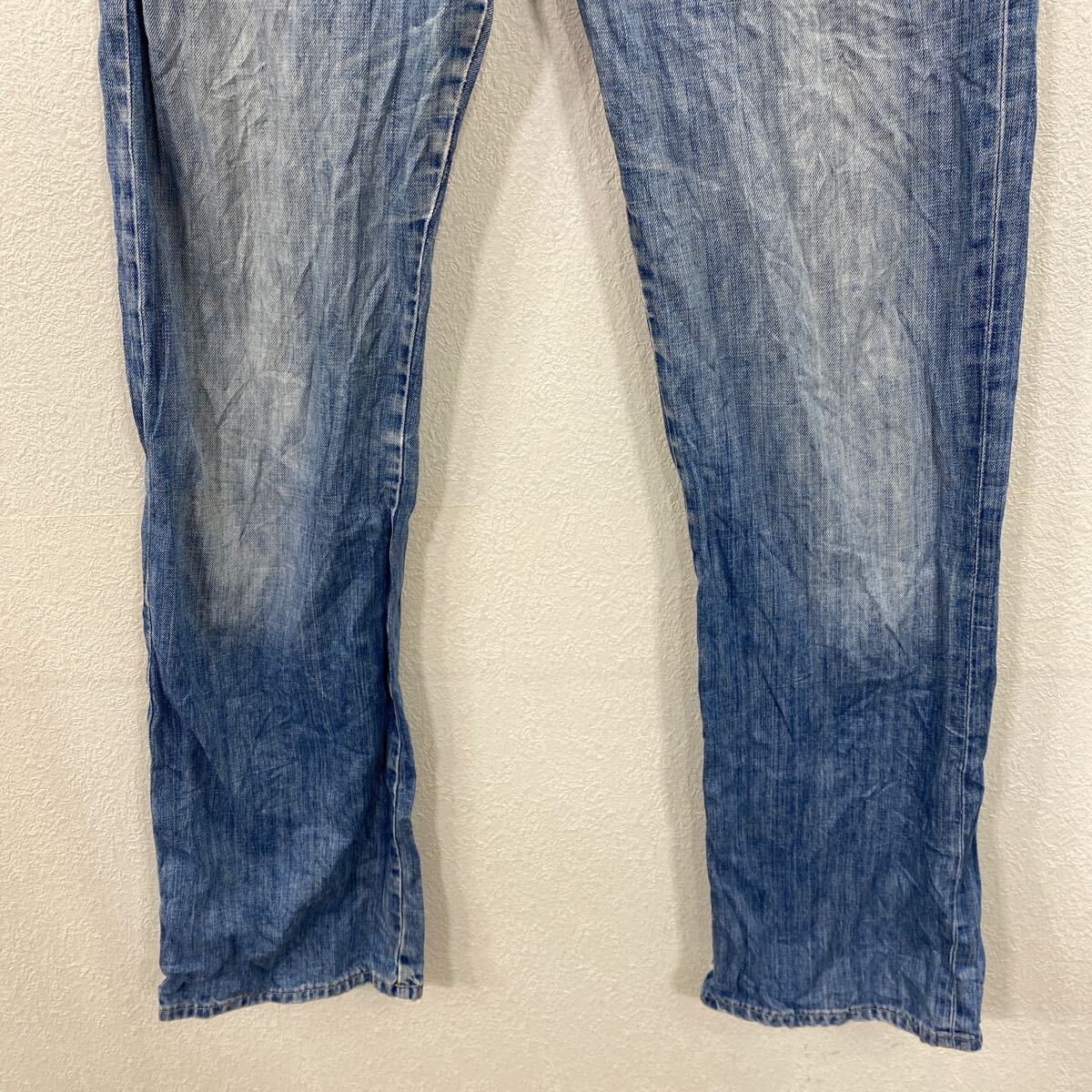 【中古】【古着】 G-STAR RAW デニムパンツ W32 ジースターロウ ボタンフライ ライトブルー 古着卸 アメリカ仕入 2503-1245