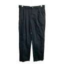【中古】【古着】 Wrangler チノパン W36 ラングラー タックパンツ ビッグサイズ ブラック コットン メキシコ製 古着卸 アメリカ仕入 2503-1261(4)