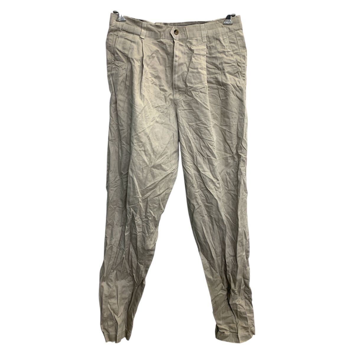 【中古】【古着】 DOCKERS チノパン W34 ドッカーズ タックパンツ ベージュ コットUSA製 古着卸 アメリ..