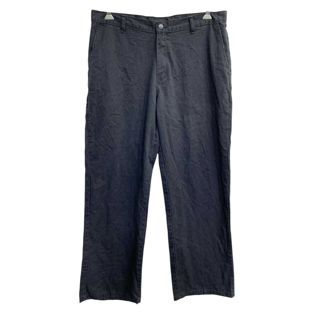 【中古】【古着】 Dickies ワークパンツ W36 ディッキーズ ビッグサイズ ブラック 古着卸 アメリカ仕入 2503-1299