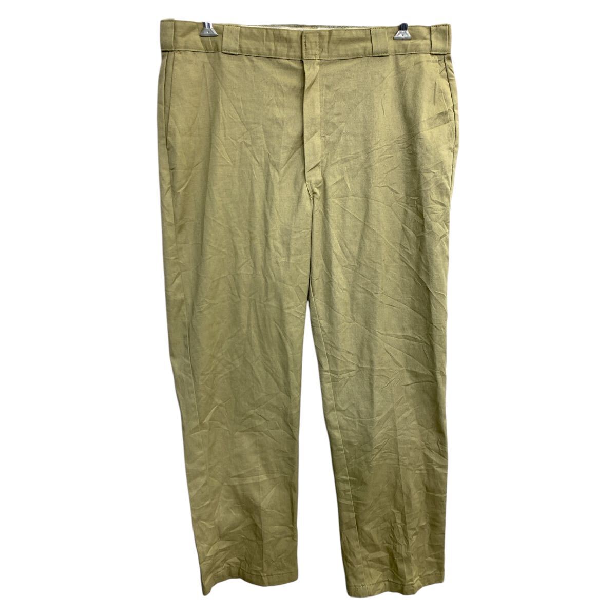 【中古】【古着】 Dickies ワークパンツ W40 ディッキーズ ビッグサイズ ベージュ 古着卸 アメリカ仕入 2503-1374