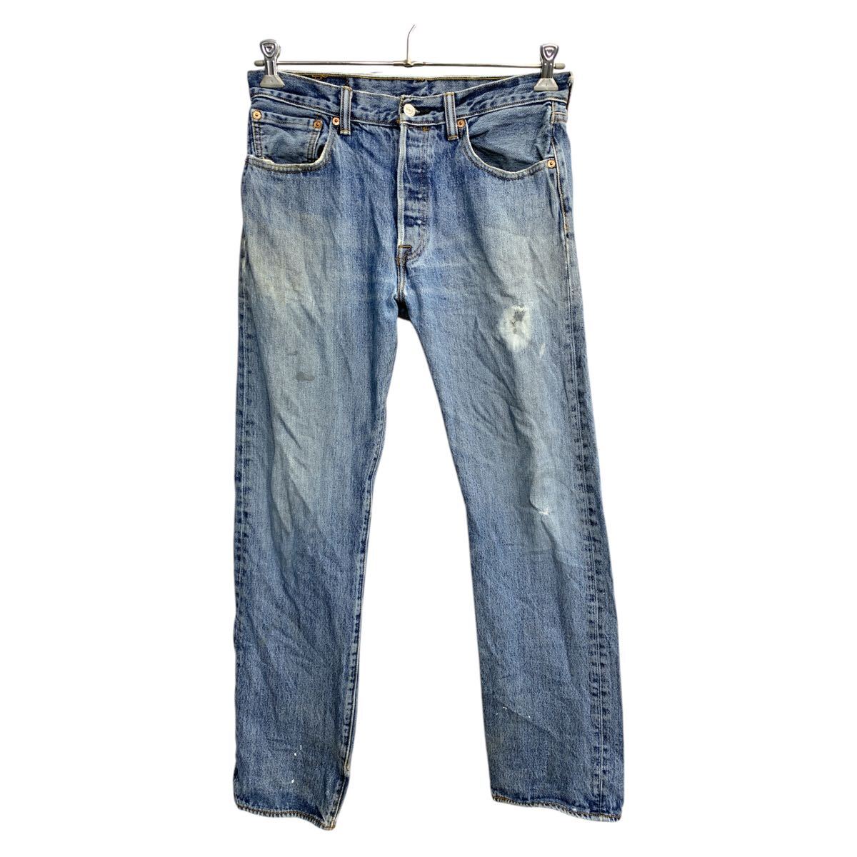 【中古】【古着】 Levi's 501 デニムパンツ W32 リーバイス ボタンフライ ブルー コットン 古着卸 アメリカ仕入 2503-1482