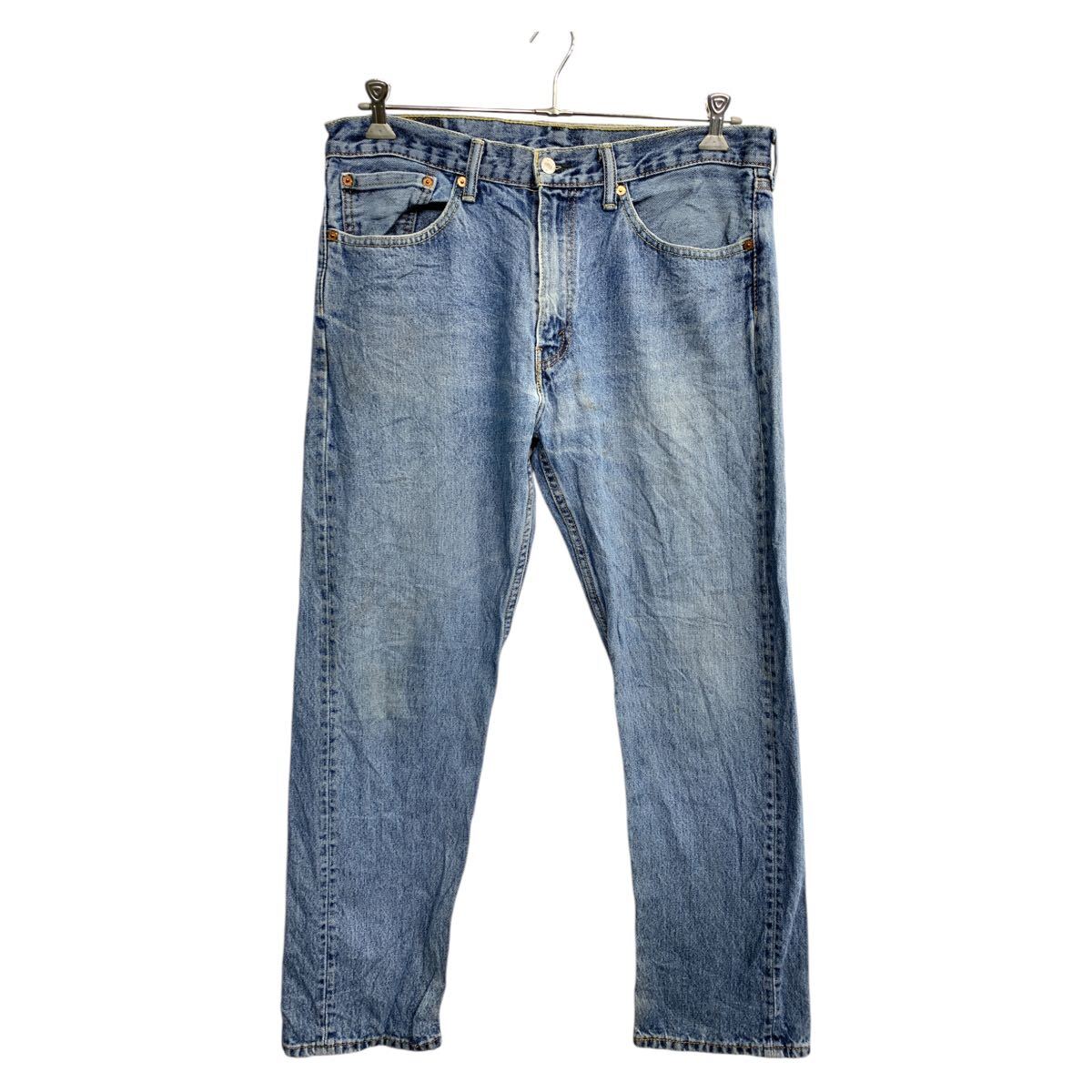 【中古】【古着】 Levi's 505 デニムパンツ W36 リーバイス レギュラーフィット ビッグサイズ ブルー コットン 古着卸 アメリカ仕入 2503-1486