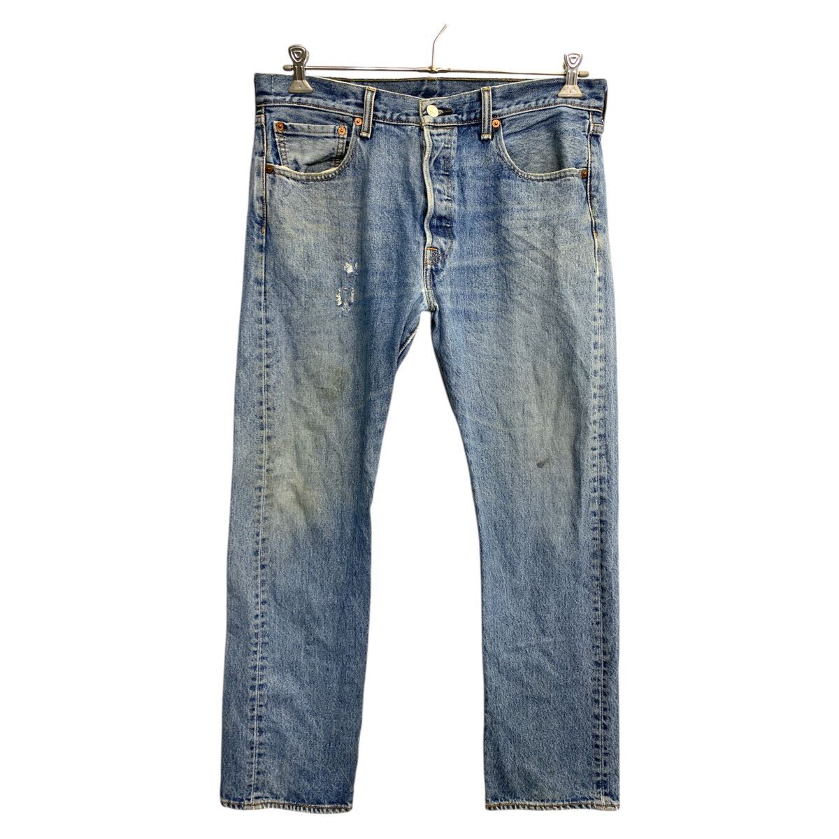 【中古】【古着】 Levi's 501 デニムパンツ W34 リーバイス ボタンフライ ブルー コットン メキシコ製 古着卸 アメリカ仕入 2503-1503