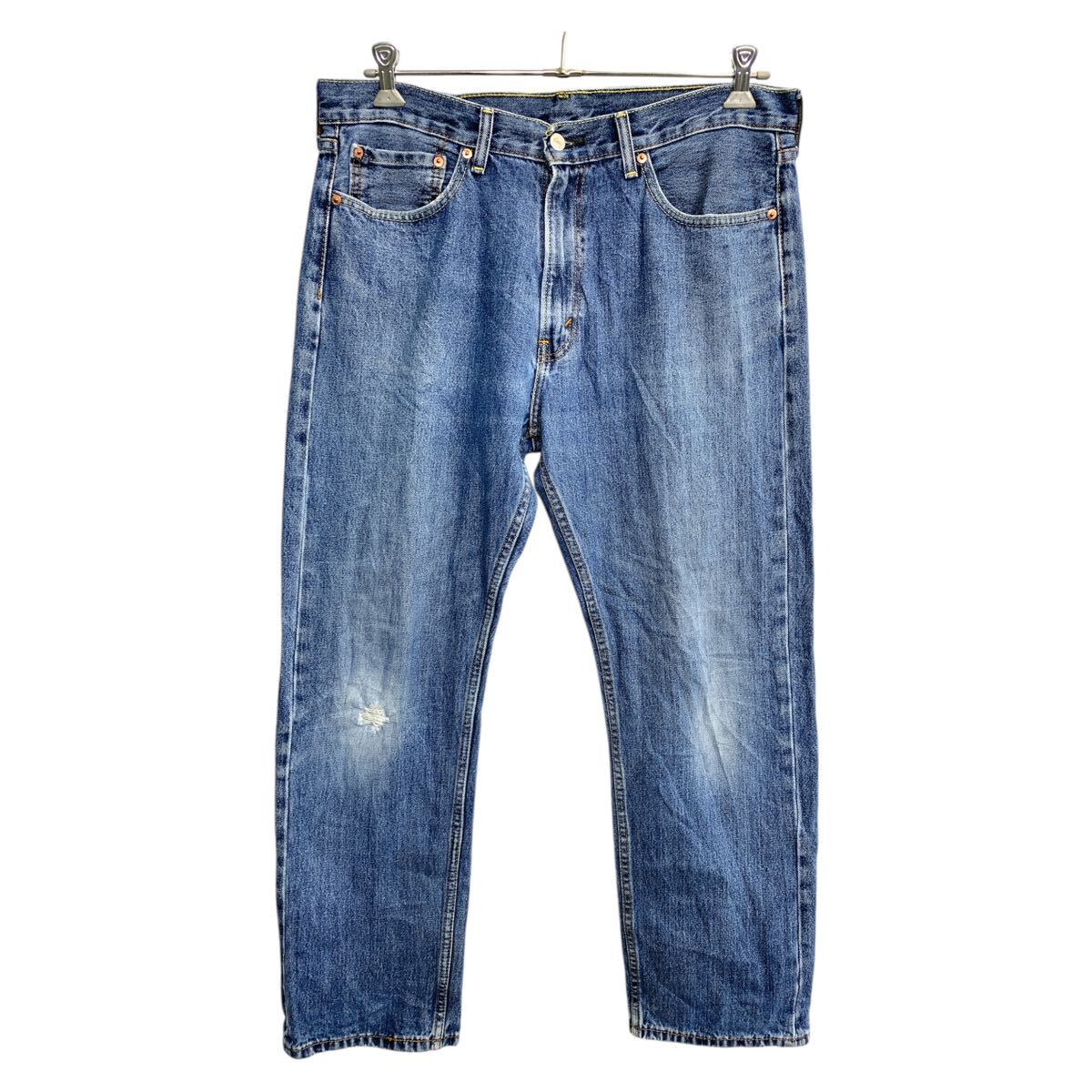 【中古】【古着】 Levi's 505 デニムパンツ W36 リーバイス レギュラーフィット ビッグサイズ ブルー 古着卸 アメリカ仕入 2503-1514