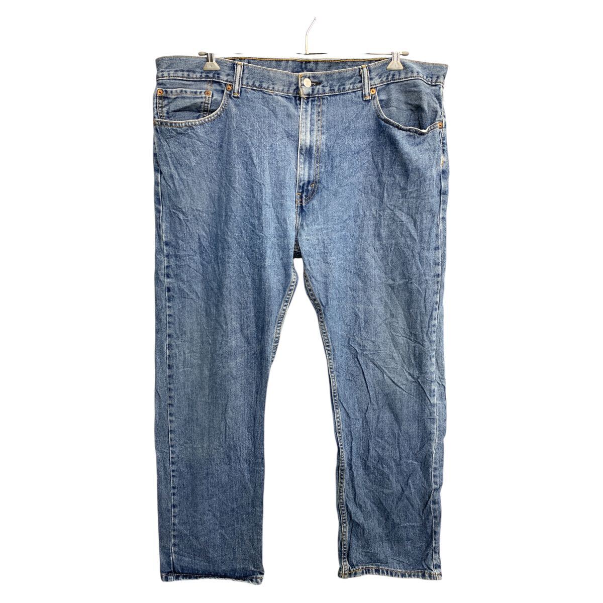 【中古】【古着】 Levi's 505 デニムパンツ W42 リーバイス レギュラーフィット ビッグサイズ ブルー 古着卸 アメリカ仕入 2503-1521
