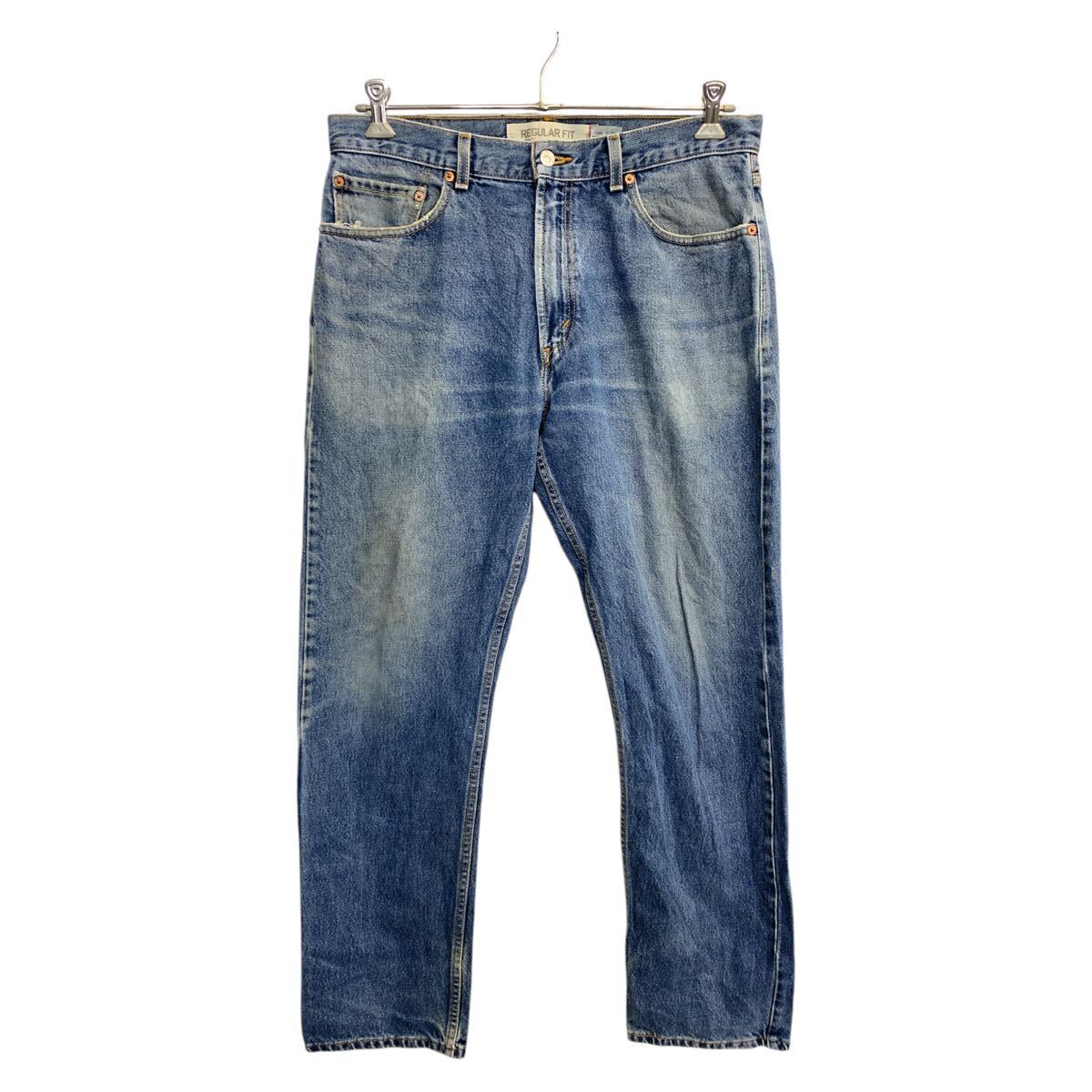 【中古】【古着】 Levi's 505 デニムパンツ W34 リーバイス レギュラーフィット ブルー コットン メキシコ製 古着卸 アメリカ仕入 2503-1534