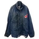 【中古】【古着】 PUMA ナイロンジャケット プーマ 2XL ネイビー ビッグサイズ インディアンス ライトアウター 古着卸 アメリカ仕入 a703-6894(4)