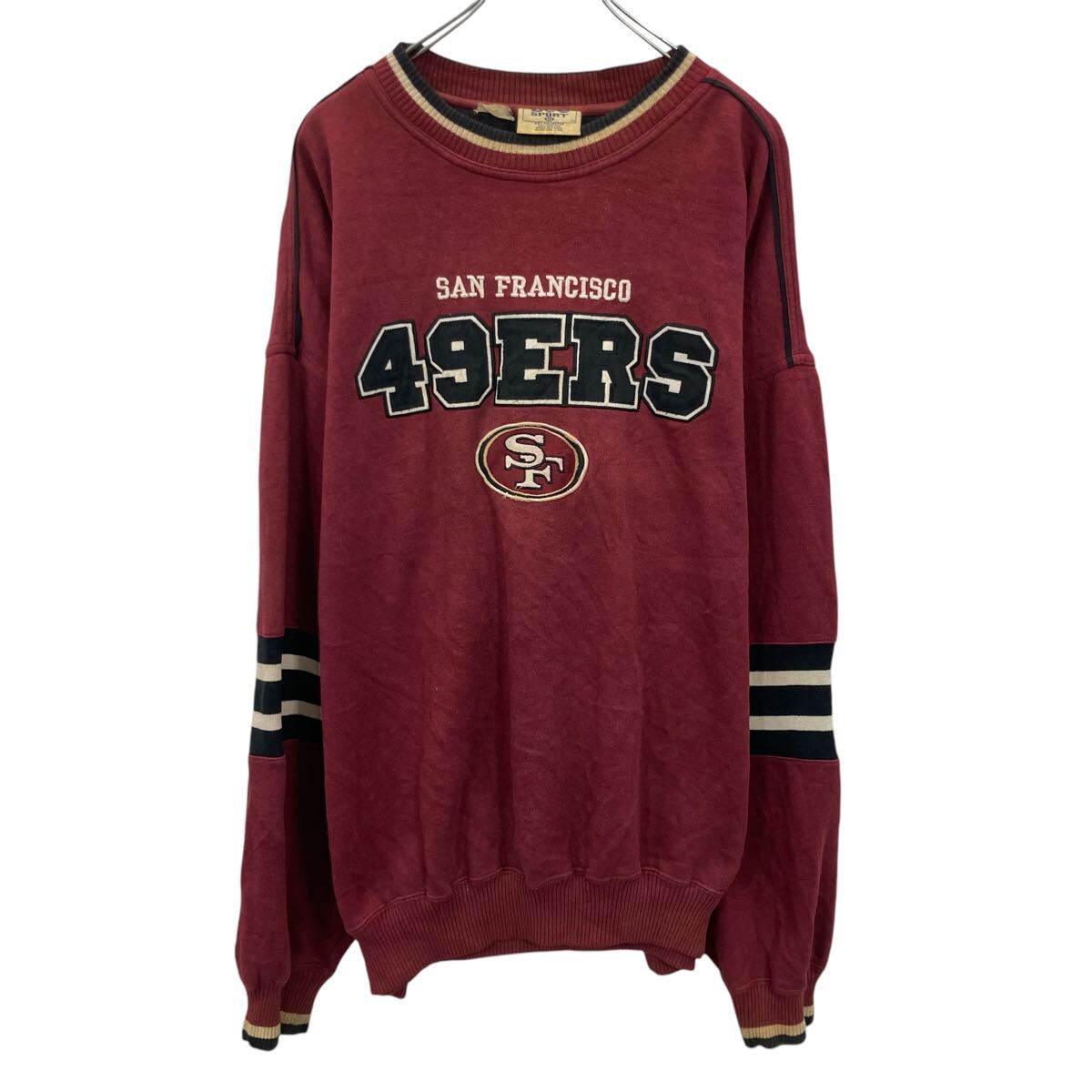 Japanese Pattern - 【中古】【古着】 Lee 刺繍スウェット トレーナー XXL ボルドー ビッグサイズ 49ers 古着卸 アメリカ仕入 a703-6896