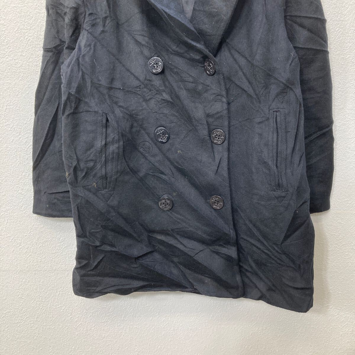 【中古】【古着】 FORECASTER ピーコート Lサイズ レディース USA製 アメリカ製 ブラック 古着卸 アメリカ仕入 a703-6904