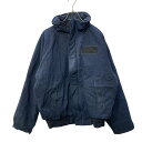 【中古】【古着】 ジップボートミリタリージャケット XLサイズ位 表記X-LARGE 2000年代 米軍実品 ネイビー 古着卸 アメリカ仕入 a704-5090