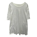 【中古】【古着】 無地Tシャツ XL~ ホワイト プルオーバー ビッグサイズ ワンポイント 刺繍 シンプル 古着卸 アメリカ仕入 a704-5107