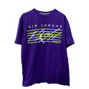 【中古】【古着】 AIR JORDAN 半袖 プリントTシャツ L パープル エアージョーダン エアーフライト ジャンプマン 古着卸 アメリカ仕入 a704-5132(4)