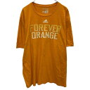 【中古】【古着】 adidas プリントTシャツ 2XL オレンジ系 アディダス プルオーバー ビッグサイズ スポーティー 古着卸 アメリカ仕入 a704-5172