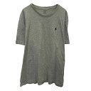 【中古】【古着】 POLO RALPH LAUREN ロゴTシャツ XL グレー ポロラルフローレン プルオーバー ビッグサイズ ワンポイント 古着卸 アメリカ仕入 a704-5190