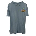 【中古】【古着】 プリントTシャツ L ライトブルー プルオーバー バックプリント ビッグプリント コットン カットソー 古着卸 アメリカ仕入 a704-5226