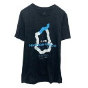 【中古】【古着】 adidas プリントTシャツ M ブラック アディダス プルオーバー バックプリント スポーティー カットソー 古着卸 アメリカ仕入 a704-5252