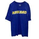 【中古】【古着】 Champion プリントTシャツ 2XL ブルー イエロー チャンピオン プルオーバー ビッグサイズ カットソー 古着卸 アメリカ仕入 a704-5294