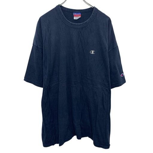 【中古】【古着】 Champion ロゴTシャツ 2XL ネイビー チャンピオン プルオーバー ビッグサイズ ワンポイント 刺繍 古着卸 アメリカ仕入 a704-5307 【中古】【古着】 Champion ロゴTシャツ 2XL ネイビー チャンピオン プルオーバー ビッグサイズ ワンポイント 刺繍 古着卸 アメリカ仕入 a704-5307