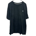 【中古】【古着】 Champion ロゴTシャツ 2XL ブラック チャンピオン プルオーバー ビッグサイズ ワンポイント 刺繍 シンプル 古着卸 アメリカ仕入 a704-5310