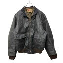 【中古】【古着】 Foster & Sons レザージャケット Lサイズ位 表記サイズ44 USA製 アメリカ製 ブラウン 古着卸 アメリカ仕入 a704-5316