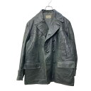 【中古】【古着】 Felvery ユーロレザーカーコート XLサイズ位 ブラック 古着卸 アメリカ仕入 a704-5322
