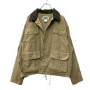 【中古】【古着】 L.L.Bean フォレストキーパージャケット Lサイズ位 表記サイズM エルエルビーン USA製 アメリカ製 ベージュ 古着卸 アメリカ仕入 a704-5323