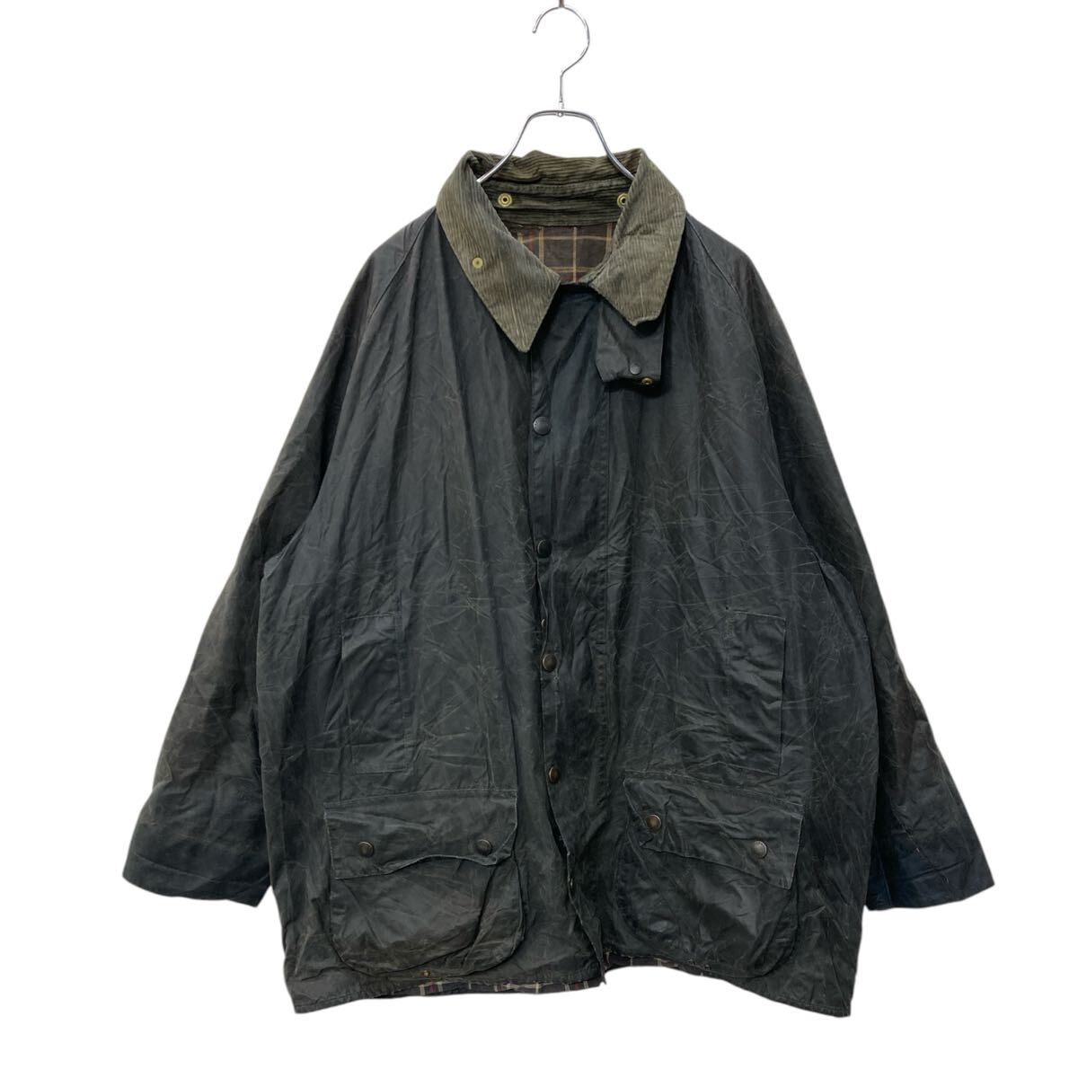 Rakuten - 【中古】【古着】 Barbour オイルドジャケット 2XLサイズ 表記サイズ50 バブアー 90年代 BEAUFORT ビューフォート ネイビー 古着卸 アメリカ仕入 a704-5326