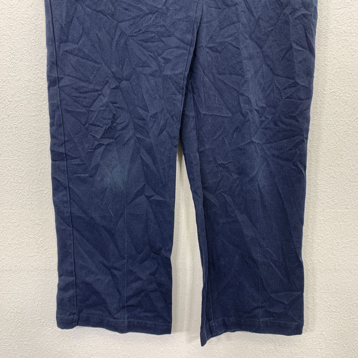【中古】【古着】 Dickies 874 ワークパンツ W33 ディッキーズ ネイビー ジップアップ ワーク ボトムス 古着卸 アメリカ仕入 2504-128