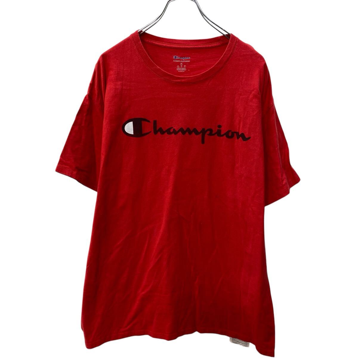 【中古】【古着】 Champion 半袖 ロゴTシャツ XL レッド チャンピオン 古着卸 アメリカ仕入 a704-5379