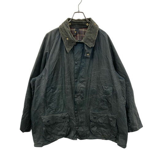 【中古】【古着】 Barbour オイルドジャケット 2XLサイズ位 表記サイズ52 バブアー 90年代 BEAUFORT 襟コーデュロイ ネイビー 古着卸 アメリカ仕入 a704-5401 【中古】【古着】 Barbour オイルドジャケット 2XLサイズ位 表記サイズ52 バブアー 90年代 BEAUFORT 襟コーデュロイ ネイビー 古着卸 アメリカ仕入 a704-5401
