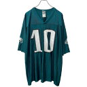 【中古】【古着】 NFL ゲームシャツ 2XL グリーン エヌエフエル フィラデルフィア・イーグルス ビッグサイズ 古着卸 アメリカ仕入 a704-5417