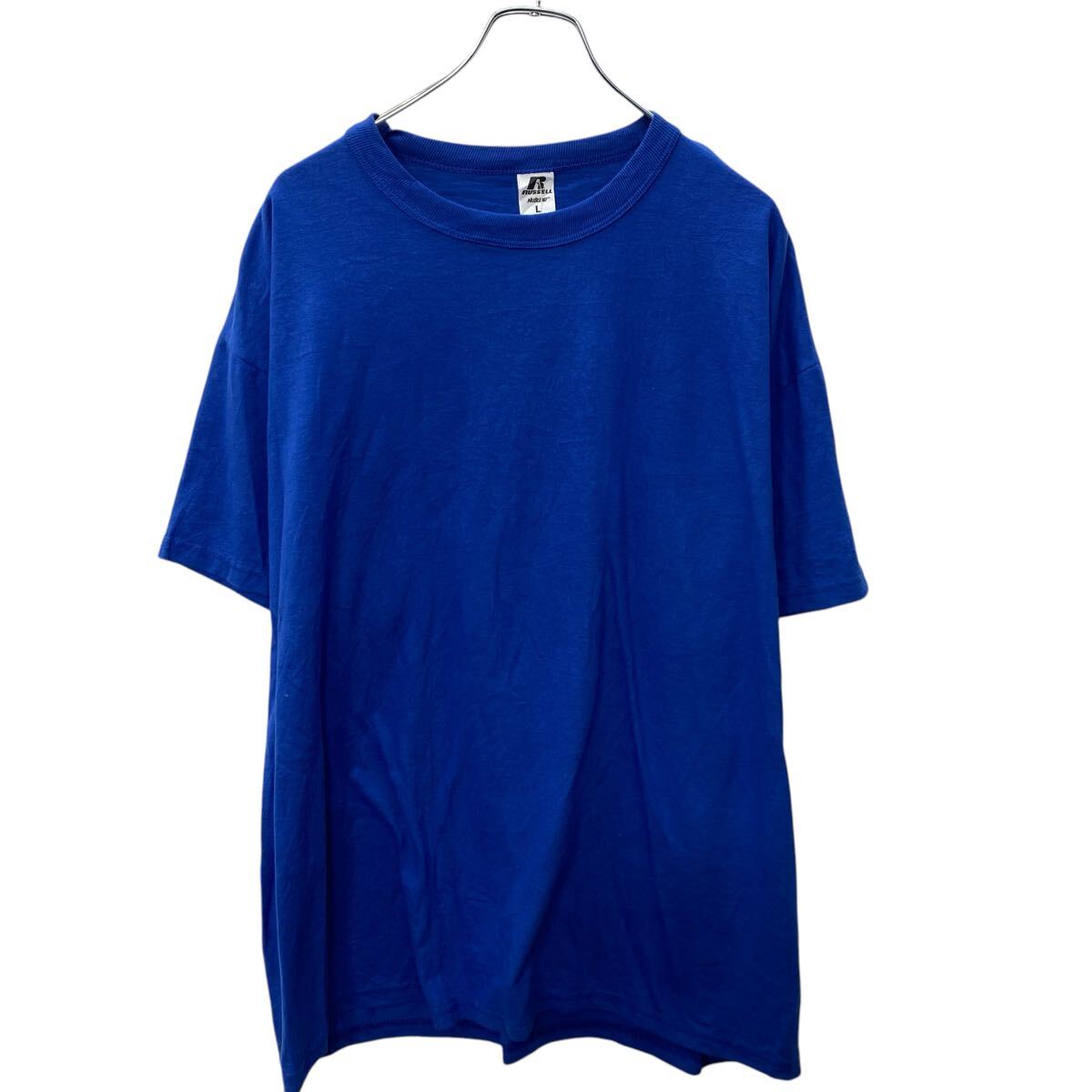 【中古】【古着】 Russell Athletic 半袖 無地Tシャツ L ブルー ラッセル 古着卸 アメリカ仕入 a704-5443