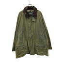 【中古】【古着】 Barbour オイルドジャケット 2XLサイズ位 表記サイズ50 バブアー 2000年代 BEAUFORT カーキ 襟コーデュロイ 古着卸 アメリカ仕入 a704-5483