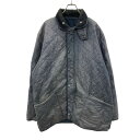 【中古】【古着】 Barbour オイルドジャケット XLサイズ位 表記サイズEX LARGE バブアー 2000年代 Polar Quilts ネイビー 古着卸 アメリカ仕入 a704-5486
