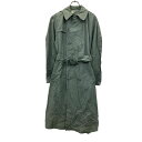 【中古】【古着】 ミリタリーコート Sサイズ位 表記サイズ36 60年代 米軍実品 トレンチコート ダブルブレスト レインコート 古着卸 アメリカ仕入 a704-5491