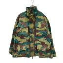 【中古】【古着】 デニソンスモッグ ミリタリージャケット XLサイズ位 50年代 ベルギー軍 ジグソーカモ マルチカラー 古着卸 アメリカ仕入 a704-5558