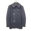 【中古】【古着】 ミリタリー ピーコート Sサイズ位 表記サイズ36 40年代 米軍実品 U.S.NAVY 海軍 10ボタン ネイビー 古着卸 アメリカ仕入 a704-5561