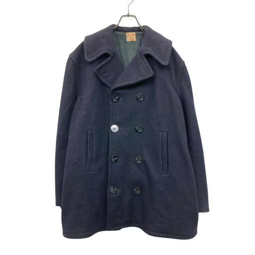 【中古】【古着】 KING・O・WEAR ピーコート XLサイズ位 キングオーウェア 60年代 アンカーボタン ネイビー 古着卸 アメリカ仕入 a704-5565 【中古】【古着】 KING・O・WEAR ピーコート XLサイズ位 キングオーウェア 60年代 アンカーボタン ネイビー 古着卸 アメリカ仕入 a704-5565